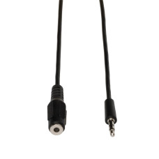 Tripp Lite P311-025 3.5mm Mini Stereo Audio Extension Cable for Speakers and Headphones (M/F), 25 ft. (7.62 m)