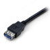 StarTech.com 6 ft Black SuperSpeed USB 3.0 Extension Cable A to A - M/F