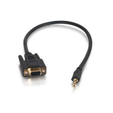 C2G 1.5ft DB9/3.5mm 0.4572 m VGA (D-Sub) Black