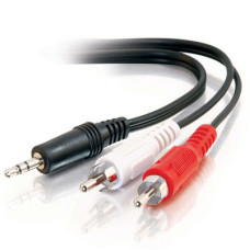 C2G 12ft 3.5mm/2xRCA audio cable 3.65 m Black