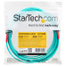 StarTech.com Aqua OM4 Duplex Multimode Fiber Optic Cable - 100 Gb - 50/125 - LSZH - LC/LC - 5 m~5m (15ft) LC/UPC to LC/UPC OM4 Multimode Fiber Optic Cable, 50/125µm LOMMF/VCSEL Zipcord Fiber, 100G Networks, Low Insertion Loss, LSZH Fiber Patch Cord
