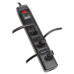 Tripp Lite TLP706TELC surge protector Black 7 AC outlet(s) 120 V 1.8 m