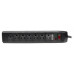 Tripp Lite TLP706TELC surge protector Black 7 AC outlet(s) 120 V 1.8 m
