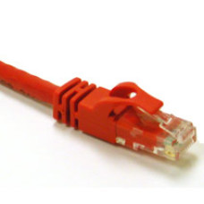C2G 1ft Cat6 550MHz Snagless Patch Cable Red networking cable 0.3 m