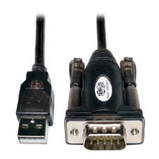 Tripp Lite U209-000-R USB-A to RS-232 (DB9) Serial Adapter Cable (M/M), 5 ft. (1.5 m)