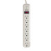 Tripp Lite Protect It! 7-Outlet Surge Protector, 12-ft. Cord, 1080 Joules, Light Gray Housing