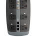 Tripp Lite Protect It! 10-Outlet Surge Protector, 8-ft. Cord, 3345 Joules, Tel/Modem/Coaxial Protection