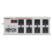 Tripp Lite Isobar 8-Outlet Surge Protector, 12 ft. Cord with Right-Angle Plug, 3840 Joules, Diagnostic LEDs, Tel/Fax/Modem, Metal