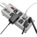 Tripp Lite Isobar 8-Outlet Surge Protector, 12 ft. Cord with Right-Angle Plug, 3840 Joules, Diagnostic LEDs, Metal Housing
