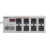 Tripp Lite Isobar 8-Outlet Surge Protector, 12 ft. Cord with Right-Angle Plug, 3840 Joules, Diagnostic LEDs, Metal Housing