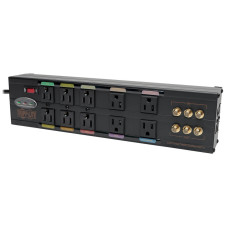 Tripp Lite Isobar Home/Business Theater Surge Suppressor Black 10 AC outlet(s) 120 V 2.4 m