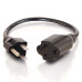 C2G NEMA 5-15P - NEMA 5-15R Black 3.66 m