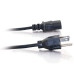 C2G NEMA 5-15P - IEC320C13 Black 3.66 m