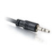 C2G 35ft CMG-Rated 3.5mm Stereo With Low Profile Connectors audio cable 10.67 m Black