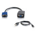 C2G 29587 VGA cable 0.28 m VGA (D-Sub) Black