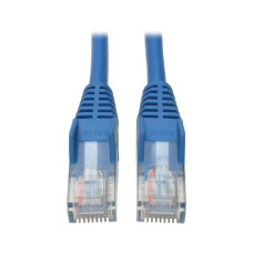 Tripp Lite N001-100-BL Cat5e 350 MHz Snagless Molded (UTP) Ethernet Cable (RJ45 M/M), PoE - Blue, 100 ft. (30.5 m)