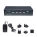 StarTech.com 4-Port DisplayPort KVM Switch, Single 4K 60Hz Monitor, 6x USB Ports, Push-Button & Hotkey Switching, DisplayPort 1.2, OS Independent, TAA Compliant