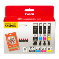 Canon PGI-250/CLI-251 ink cartridge 4 pc(s) Original Photo cyan, Photo magenta, Black, Photo yellow