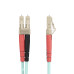 StarTech.com 25m (82ft) LC/UPC to LC/UPC OM4 Multimode Fiber Optic Cable, 50/125µm LOMMF/VCSEL Zipcord Fiber, 100G Networks, Low Insertion Loss, LSZH Fiber Patch Cord