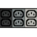 Tripp Lite PDU3XMV6G20 11.5kW 3-Phase Local Metered PDU, 208-240V (36 C13 & 9 C19), IEC-309 16/20A Red, 360-415V Input, 6 ft. (1.83 m) Cord, 0U Vertical