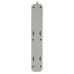 Tripp Lite Protect It! 6-Outlet Surge Protector, 8-ft. Cord, 990 Joules, Low-Profile Right-Angle 5-15P plug