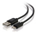 C2G 1m USB A - Lightning m/m Black