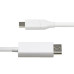 StarTech.com 6.6ft (2m) USB-C to DisplayPort 1.2 Cable 4K 60Hz, Bidirectional DP to USB-C / USB-C to DP Reversible Adapter Cable, Thunderbolt Compatible, White