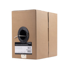 StarTech.com Bulk Cat 5e Ethernet Cable - 1000 ft. - Solid - Plenum CMP - Gray
