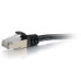 C2G 1ft. Cat6 RJ-45 networking cable Black 0.3 m S/FTP (S-STP)