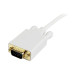 StarTech.com 10 ft Mini DisplayPort to VGA Adapter Converter Cable – mDP to VGA 1920x1200 - White