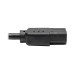 Tripp Lite Universal Computer Power Cord Lead Cable, 10A, 18AWG (NEMA 5-15P to IEC-320-C13), 0.31 m (1-ft.)