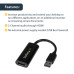 StarTech.com USB 3.0 to HDMI Adapter - 1080p (1920x1200) - Slim/Compact USB Type-A to HDMI Display Adapter Converter for Monitor - External Video & Graphics Card - Black - Windows Only