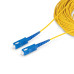 StarTech.com 100m (328ft) SC to SC (UPC) OS2 Single Mode Simplex Fiber Optic Cable, 9/125µm, 40G/100G, Bend Insensitive, Low Insertion Loss, LSZH Fiber Patch Cord