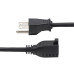 StarTech.com 10ft (3m) Power Extension Cord, NEMA 5-15P to NEMA 5-15R AC Power Cable, 10A 125V, 18AWG, Outlet Extension Power Cable, Black Extension Cord, AC Power Cord - UL Listed Components