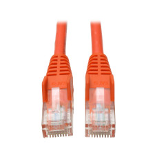 Tripp Lite N001-010-OR Cat5e 350 MHz Snagless Molded (UTP) Ethernet Cable (RJ45 M/M), PoE - Orange, 10 ft. (3.05 m)