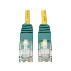 Tripp Lite N010-010-YW Cat5e 350 MHz Crossover Molded (UTP) Ethernet Cable (RJ45 M/M), PoE - Yellow, 10 ft. (3.05 m)