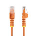 StarTech.com 1ft Orange Slim CAT6 Ethernet Cable, Snagless, 100W PoE, UTP, LSZH, 28AWG Bare Copper Wire, Slim RJ45 Network Patch Cord w/Strain Reliefs, Fluke Tested