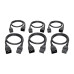 Tripp Lite P036-002-6 Power Extension Cord, C19 to C20 - Heavy-Duty, 20A, 250V, 12 AWG, 2 ft. (0.61 m), Black, 6-Pack