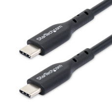 StarTech.com 10ft (3m) USB-C Charging Cable, USB C Cable, USB 2.0 Type-C Laptop Charger Cord, 60W 3A Power Delivery, TPE Jacket, USB-C Data Transfer Cable, M/M