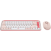 Logitech POP Icon Combo keyboard Mouse included Universal Bluetooth QWERTY English Pink, White