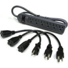 C2G Surge Suppressor Grey 6 AC outlet(s) 125 V