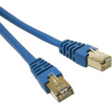 C2G 5ft Shielded Cat5E Molded Patch Cable networking cable Blue 1.525 m