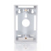 C2G Single Gang Wall Box White