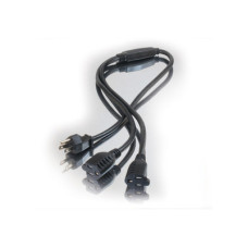 C2G 6ft 1-to-2 18 AWG Power Cord Splitter Black 1.82 m