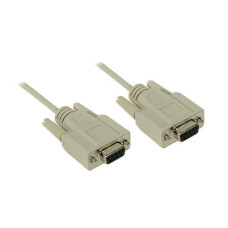 C2G 1ft DB9 F/F Null Modem Cable networking cable Beige 0.3 m