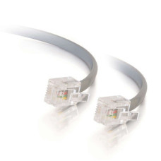 C2G 14ft RJ12 Modular Telephone Cable networking cable Grey 4.2 m
