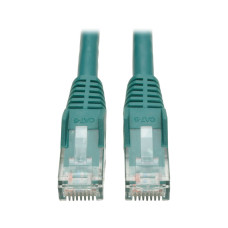 Tripp Lite N201-001-GN Cat6 Gigabit Snagless Molded (UTP) Ethernet Cable (RJ45 M/M), PoE, Green, 1 ft. (0.31 m)