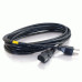 C2G 4ft Universal 16 AWG Power Cord (IEC320C13 -> NEMA 5-15P) Black 1.2 m