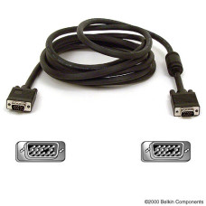 Belkin PRO Series High-Integrity VGA/SVGA Monitor Replacement Cable VGA cable 3 m VGA (D-Sub) Black