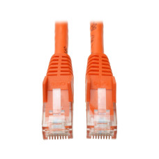 Tripp Lite N201-010-OR Cat6 Gigabit Snagless Molded (UTP) Ethernet Cable (RJ45 M/M), PoE, Orange, 10 ft. (3.05 m)